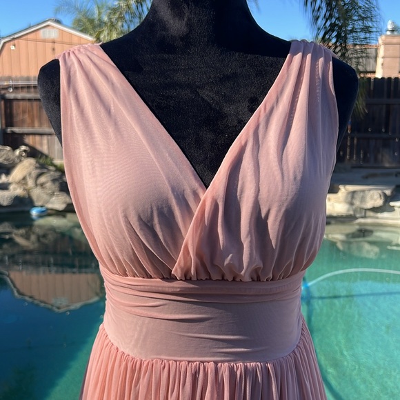 Beautiful Pink with a hint of Peach boutique dress. - Picture 3 of 10